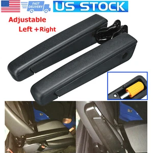 Adjustable Seat Armrest Left & Right Comfort Universal for Car RV Van Truck Boat - Foto 1 di 11