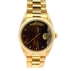 Rolex Daydate 36mm Ref. 18038 750 Gelbgold Holz Zifferblatt - Bild 1 von 7