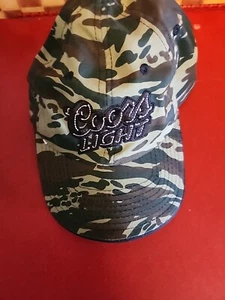 Coors Light Authentic Merchandise Adjustable Hat Green Camo Baseball Cap! - Picture 1 of 7