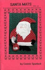 Santa Mats by Connie Spurlock Sewing Pattern Placemat Coaster Napkin Holder