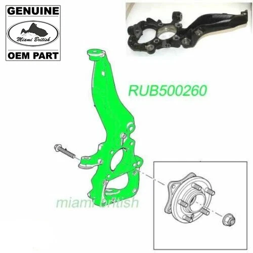 LAND ROVER NUDILLO DE DIRECCIÓN RUEDA DELANTERA DERECHA LR3 RUB500260 OEM Foto 1 de 1