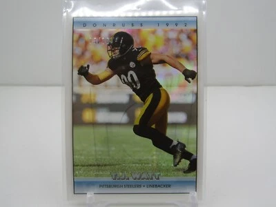 T.J. WATT 2022 CLEARLY DONRUSS '92 DONRUSS ACETATE PARALLEL! #03/10! STEELERS! - Image 1 of 2