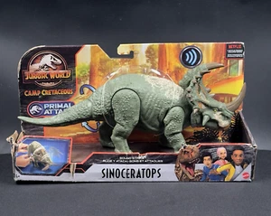 Jurassic World Camp Cretaceous Sinoceratops Sound Strike Mattel Dino Figure NEW - Picture 1 of 20