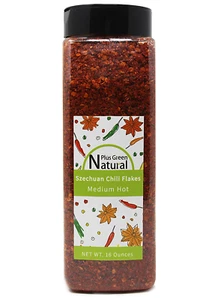 NPG Authentic Sichuan Chili Flakes 1LB 16 Ounces, Medium Hot, Szechuan Crushed R - Picture 1 of 7