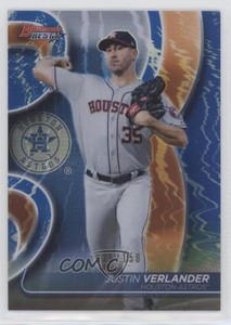 2020 Bowman's Best Blue Refractor /150 Justin Verlander #6