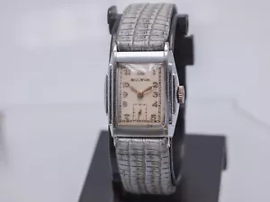 Needs Service - 1934 - Bulova Senator Men's 25mm Hand Wind Art Deco Watch 10AN - Picture 1 of 17