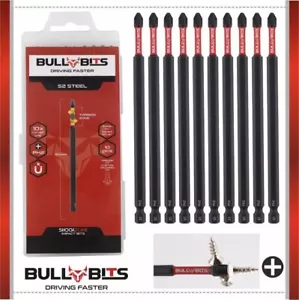 PH2 150mm Long Magnetic Impact Duty Screwdriver Drill Driver Bits Philips No. 2 - Picture 1 of 10