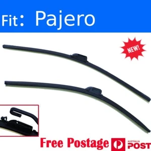 Pair Frameless Windscreen Wiper Blade For Mitsubishi PAJERO IO 1999 - 2003 - Picture 1 of 1