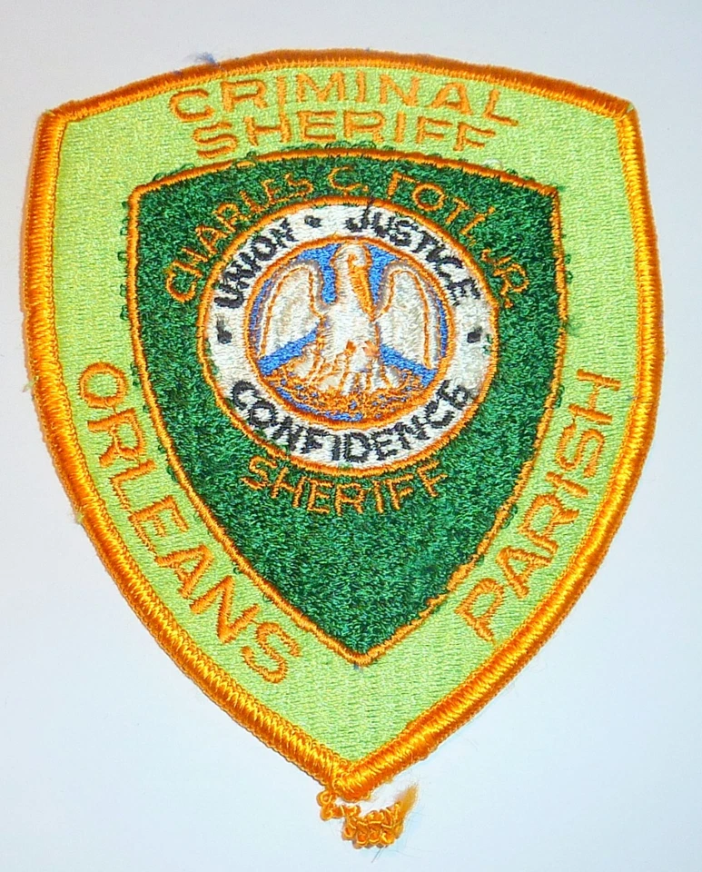 PARCHE DE POLICÍA DEL SHERIFF CRIMINAL DE LA PARROQUIA DE ORLEANS LOUSISIANA DE COLECCIÓN - FOTOS RARAS Foto 1 de 3