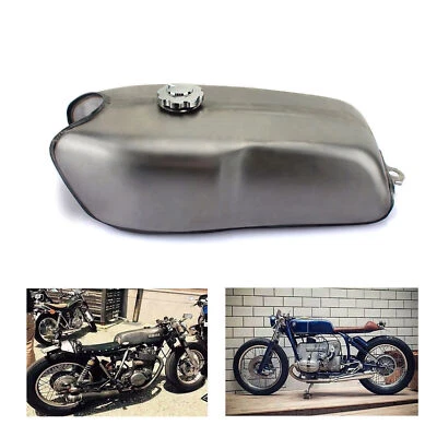 9L 2.4Gal Universal Cafe Racer Gas Fuel Tank for YAMAHA RD350 RD400 for BMW R100 - Image 1 of 4