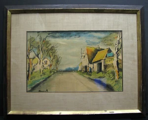 Original lithograph "La Route" by Maurice de Vlaminck (French 1876-1958) - Picture 1 of 6
