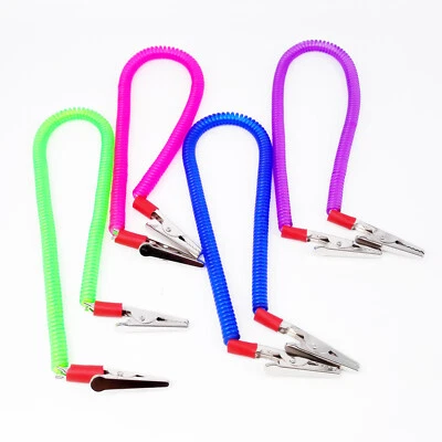 Clips para babero de paciente dental cadenas soporte para servilletas bobina flexible cadena de plástico Foto 1 de 4