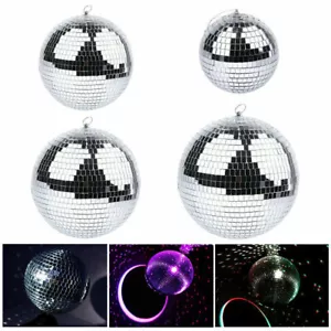 6-12" Large Mirror Glass Disco Ball Party Bands Club DJ Stage Lighting Effect - Picture 1 of 13