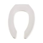 Church Elongated Commercial Style Open Toilet Seat White 295SSCT