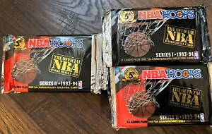 1993-94 NBA Hoops pack lot Series 1 and 2 - Picture 1 of 4