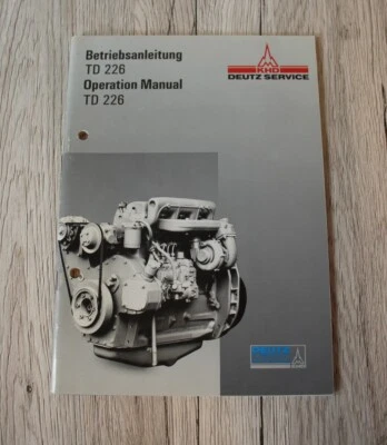 Original TD 226 MWM Deutz Betriebsanleitung Motor - Bild 1 von 2