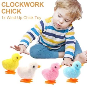 Plush Clockwork Chicken Toy Kids Wind up Childrens Toy M0D5 - Picture 1 of 12