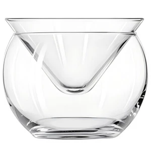 1 Set Glass Salad Bowl Household Food Serving Bowl with Ice Container for Bar - Picture 1 of 12