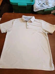 Tommy Bahama Men's MEDIUM S/S Solid White Casual Polo Shirt EUC. GB23 - Picture 1 of 8