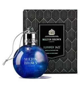MOLTON BROWN UK Juniper Jazz - Bath & Shower Gel Festive Christmas Bauble - NEW - Picture 1 of 7