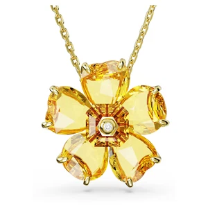 Swarovski Necklace Florere Flower, Yellow, Gold-tone plated 5650570 Boxed - Picture 1 of 6