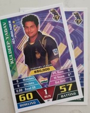 Kuldeep Yadav Cricket IPL Attax Cricket Trade Card not signed select