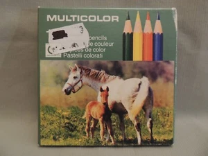 Vintage Multicolor Faber- Castell 12 coloured small pencils Germany - Picture 1 of 10
