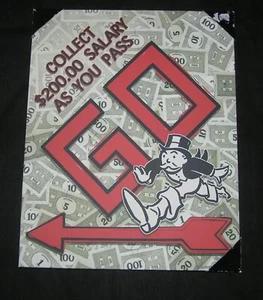 PICTURE MR ALEC MONOPOLY GO HASBRO COLLECT $200 MONEY WALL ART BRAND NEW - Picture 1 of 2