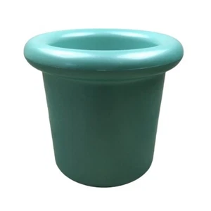 Decor Icicle Insulated Wine Chiller No Ice Bricks Space Age Metallic Green 90s - Picture 1 of 7