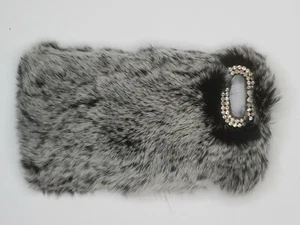 Fury Fluffy Fuzzy iPhone 7 Plus Case, Grey. - Picture 1 of 3