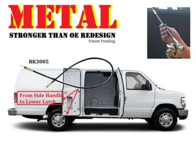 UPGRADED METAL CABLE Fix Side Door Lower Latch Handle Lock FOR E250 E350 E450 - Image 1 of 4