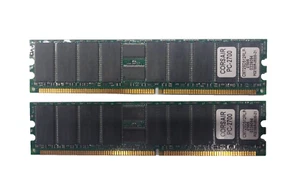 Corsair CM72SD512RLP-2700/S PC-2700R-253330-Z1 Server Memory RAM 512MB X2 1GB - Picture 1 of 3
