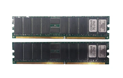 Corsair CM72SD512RLP-2700/S PC-2700R-253330-Z1 Server Memory RAM 512MB x2 1GB - Immagine 1 di 3