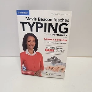 Mavis Beacon Teaches Typing UltraKey PC MAC CD-ROM Family Edition Ages 8 & Up - Picture 1 of 6