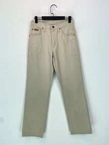 Wrangler Beige Jeans Regular Fit Zip Fly 5 Pocket Design Size W30 L32 - Picture 1 of 12
