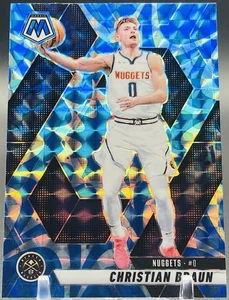 2024 Panini Mosaic - Reactive Blue Mosaic Prizm #141 Christian Braun - Picture 1 of 2