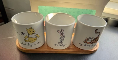 winnie the pooh and friends plant pots x3 - Image 1 of 4