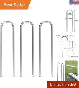 Mehrzweck 12 Zoll Gartenpfähle - 50er Pack Schwerlast für Bewässerung & mehr - Bild 1 von 7