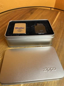 Vintage 2000 Shafer Logo Zippo Feuerzeug - Bild 1 von 6