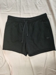 TNA Damen Sweatfleece Cozy Fleece Boyfriend Fit Schwarz Shorts XL - Bild 1 von 6