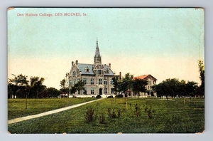 Des Moines IA-Iowa, Des Moines College, Antik, Vintage Souvenir Postkarte - Bild 1 von 2