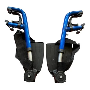 Fußstützen passend für Rollstuhl Vermeiren D200 V, Fußhalter, Faltrollstuhl - Bild 1 von 2