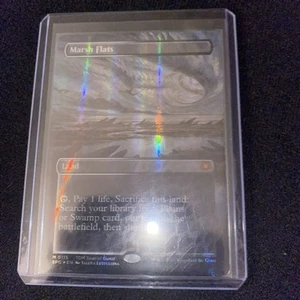 MTG - Tarkir: Dragonstorm - Borderless - Dragonscale FOIL - Marsh Flats - Picture 1 of 1