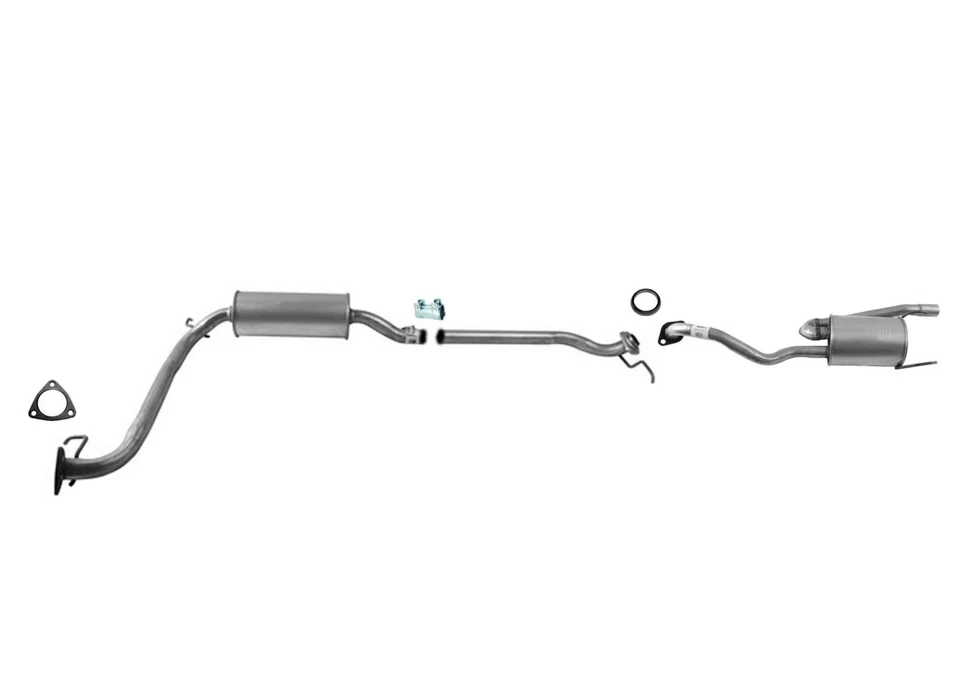 Sistema de escape abrazaderas de sistema de tubo y silenciador para Honda Fit Sport 2009-2013 1,5 L Foto 1 de 4