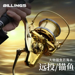 BILLINGS GLK Anchor Fish All-metal Spinning Wheel 4.8:1 MAX 20KG Braking Power - Picture 1 of 5
