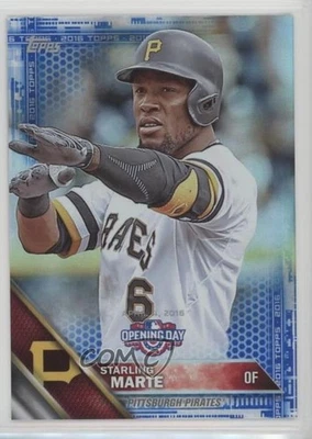 2016 Topps Opening Day Blue Starling Marte #OD-136 - Image 1 of 2