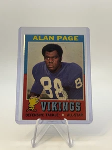 Carta Calcio 1971 Topps #71 Alan Page Attacco Difensivo Minnesota Vikings B15 - Foto 1 di 2