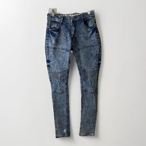 Denim and Rivets Jeans Men's 32 (29xx31) Blue Acid Wash Distressed Straight - Picture 1 of 12