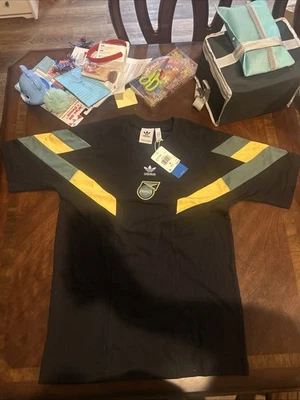 ¡NUEVO! Camiseta Adidas Originales Jamaica "Reggae boyz" Fútbol OG - 2024 2025 Hombre S Foto 1 de 4