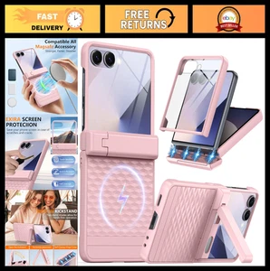 Magnetische Ganzkörper Hülle für Samsung Galaxy Z Flip 7 - Scharnierschutz, Kickstan - Bild 1 von 8